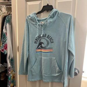 Pensacola Beach Women's Light Blue Hoodie